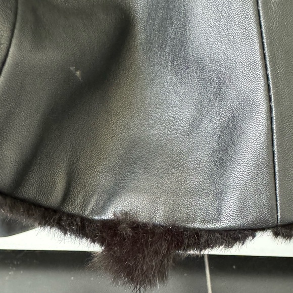 Marciano real leather real rabbit fur jacket size: Small - Picture 7 of 7